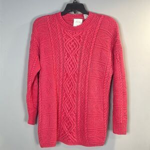 Pink Chunky Knit Sweater